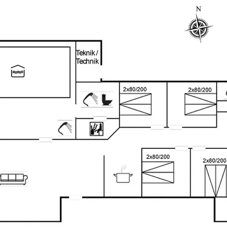Hébergement de vacances Munder - 1-2km To The Fjord By Interhome Hemmet